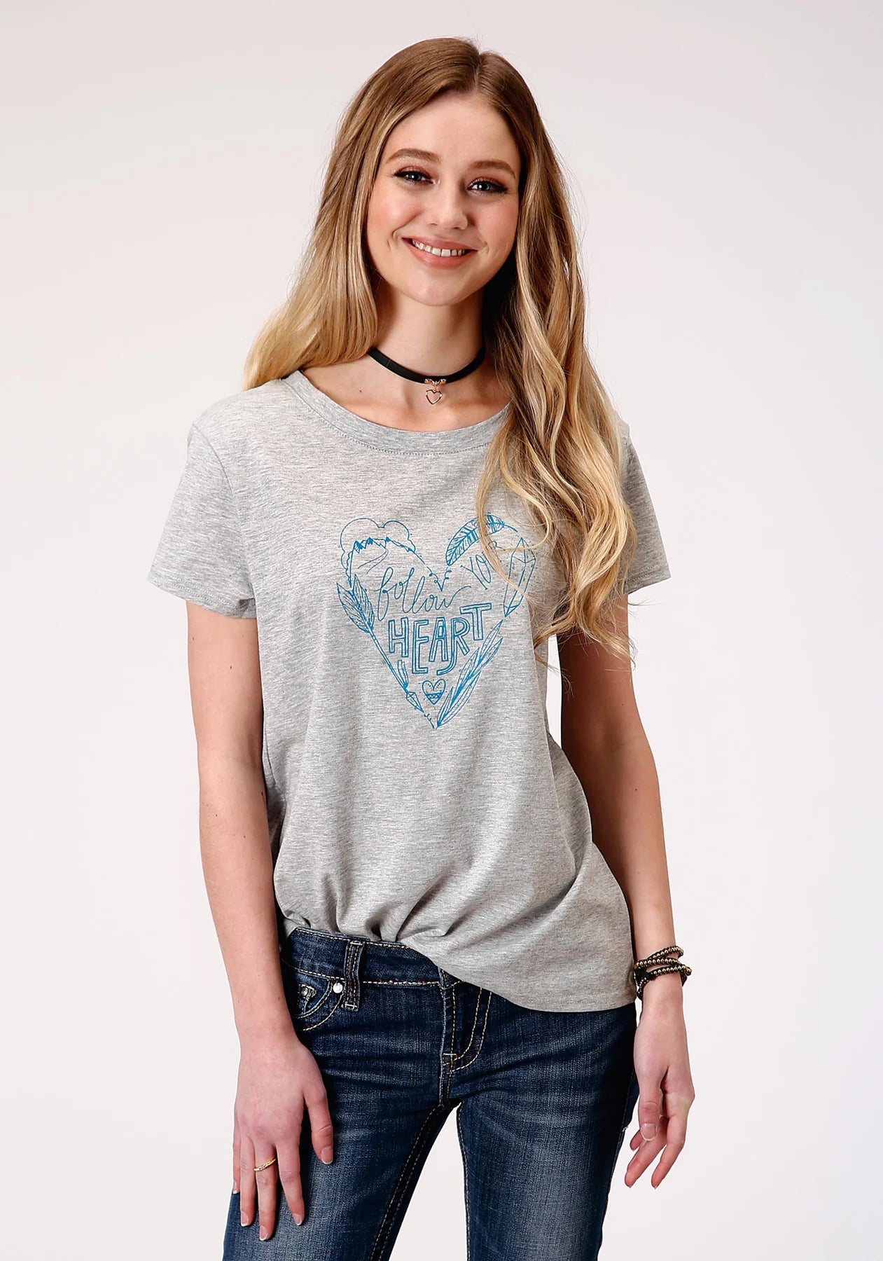 Roper Women's - Five Star Collection Jersey Knit Boyfriend Tee - The Trading Stables