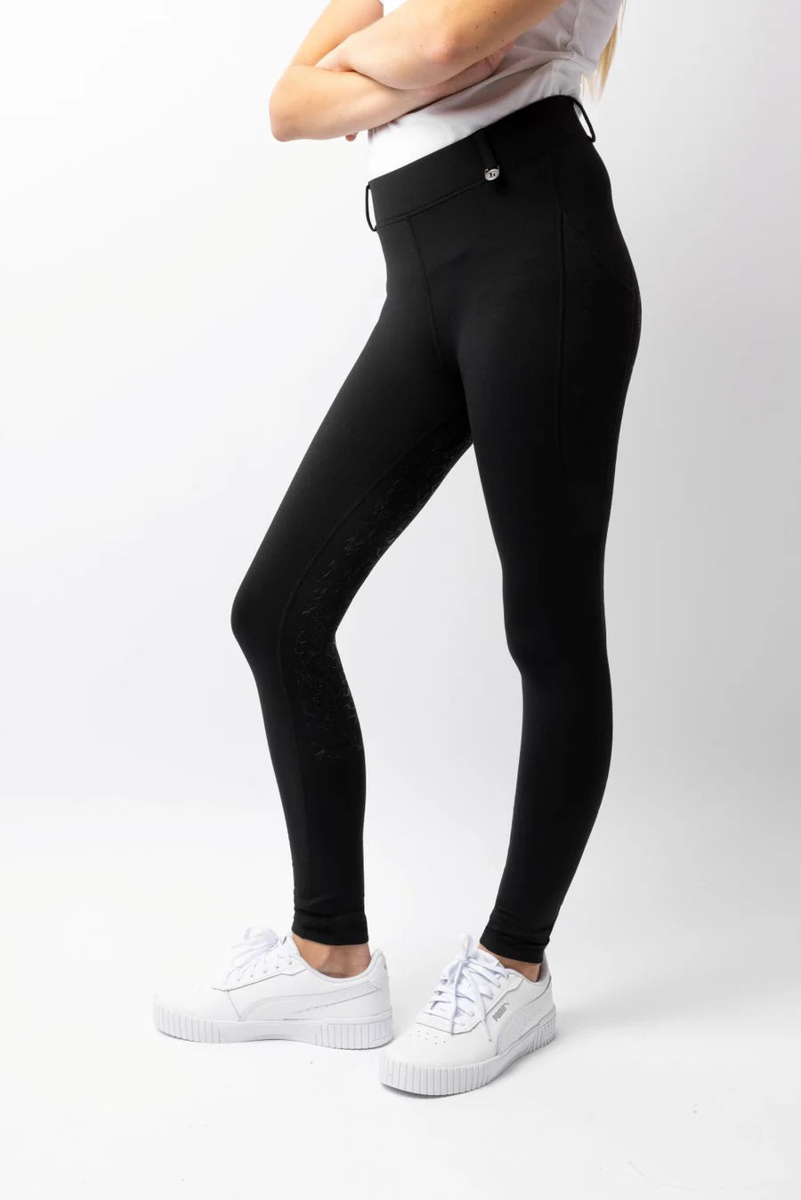 Horze Dea JR Thermo Fullgrip Tights - The Trading Stables