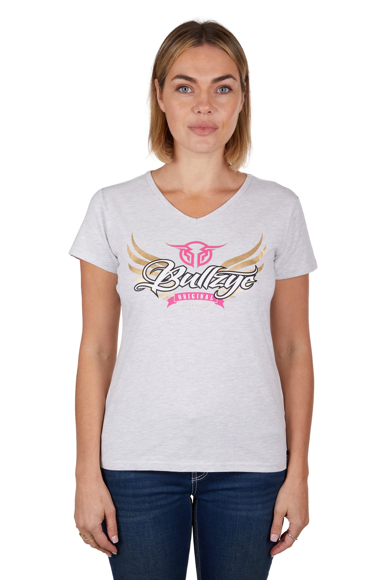 Bullzye Women's Wings Tee - The Trading Stables