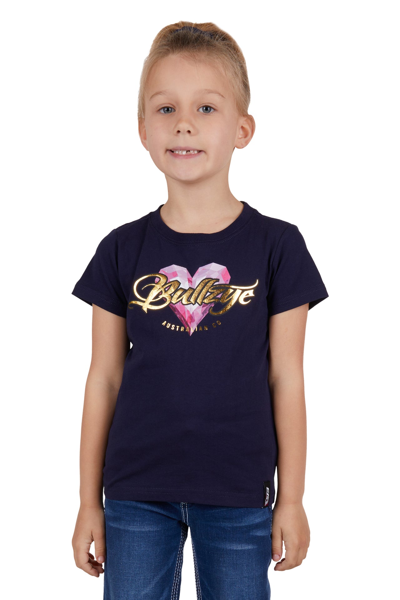 Bullzye Girls Heart Tee - The Trading Stables