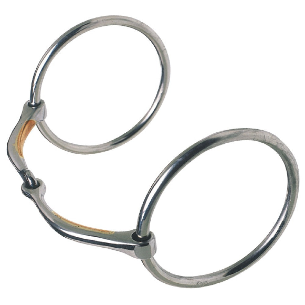 Oz Bitz Superfine Ring Snaffle w/Copper Inlaid Mouth 2.5" Rings - The Trading Stables