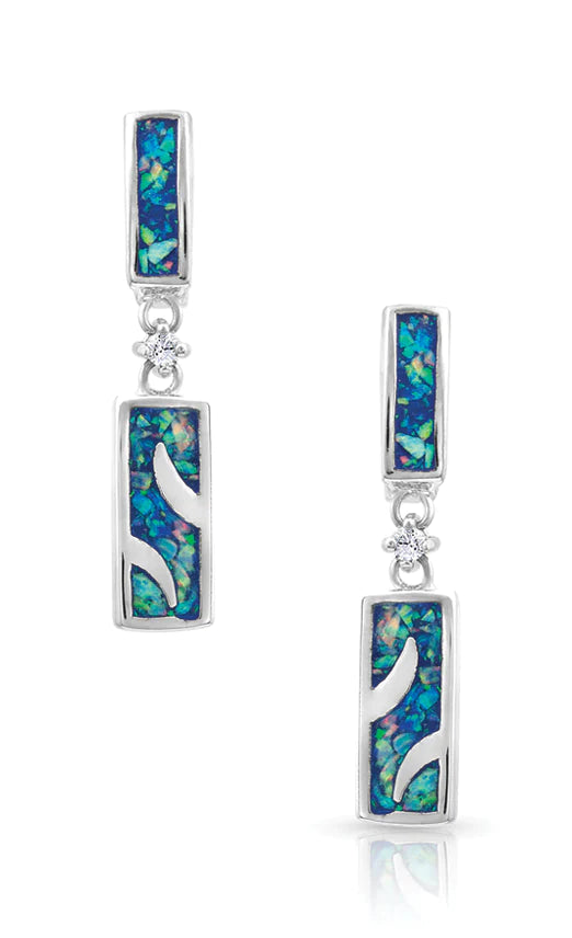 Montana River of Lights Opal Waves Earrings