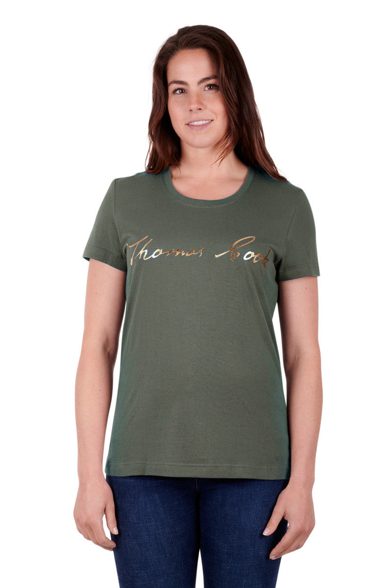 Thomas Cook Women's Script Short Sleeve Tee - The Trading Stables