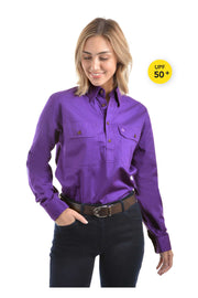 Thomas Cook Light Drill Shirt Half Placket - The Trading Stables