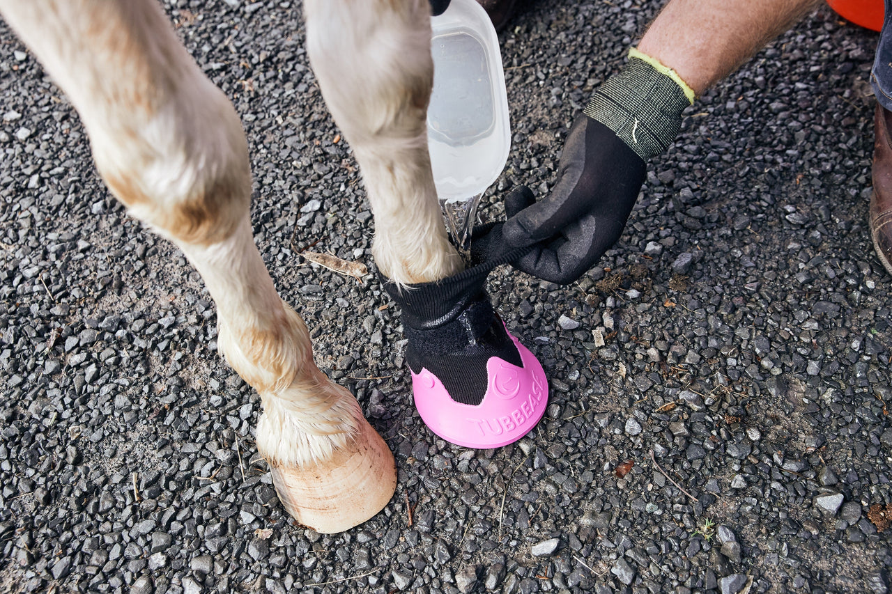 Tubbease Hoof Sock Pink 110mm - The Trading Stables