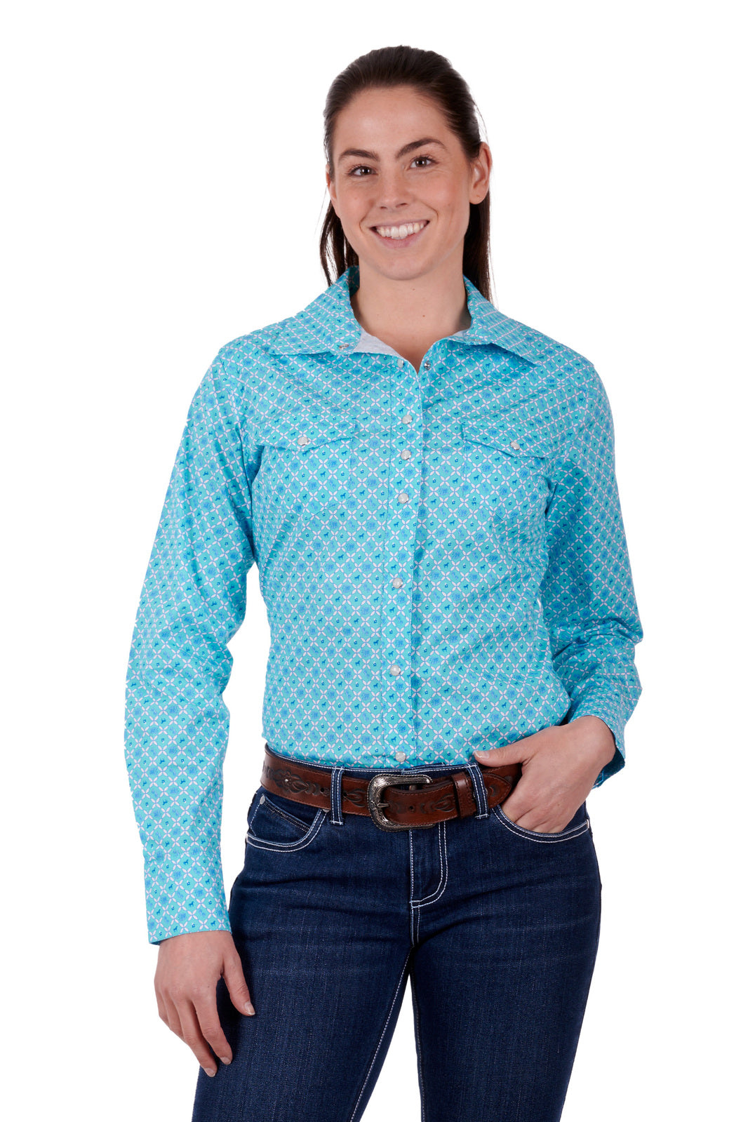 Wrangler Women's Akilah Long Sleeve Shirt - The Trading Stables