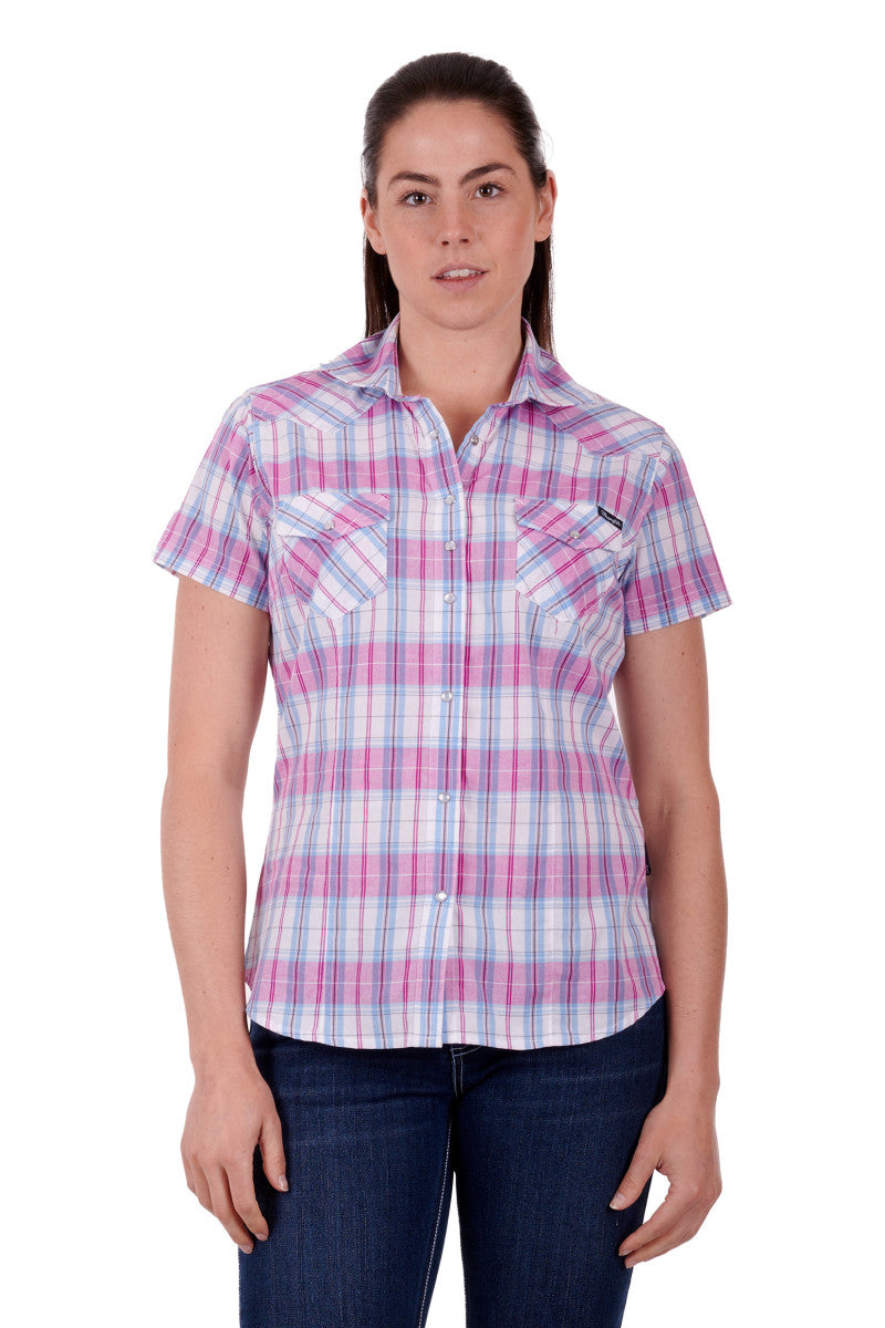Wrangler Women's Sandra Short Sleeve Shirt - The Trading Stables
