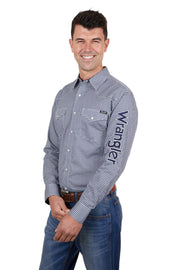 Wrangler Men's Peter Logo Long Sleeve Shirt - The Trading Stables