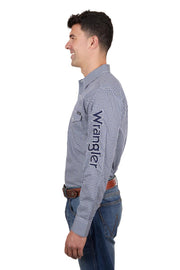 Wrangler Men's Peter Logo Long Sleeve Shirt - The Trading Stables
