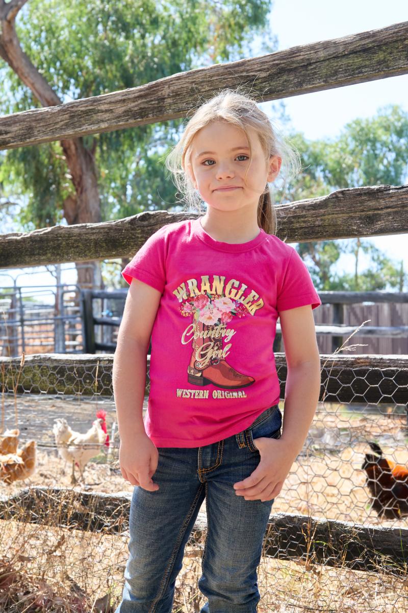 Wrangler Girls Penny Tee - The Trading Stables