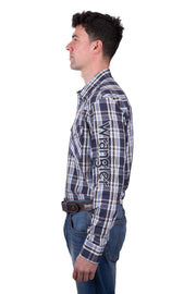 Wrangler Men's Finn Logo Long Sleeve Shirt - The Trading Stables