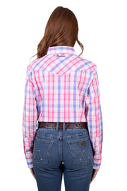 Wrangler Women's Astrid Check Long Sleeve Shirt - The Trading Stables