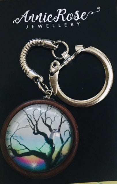 Annie Rose Dome Tree Key Ring - The Trading Stables