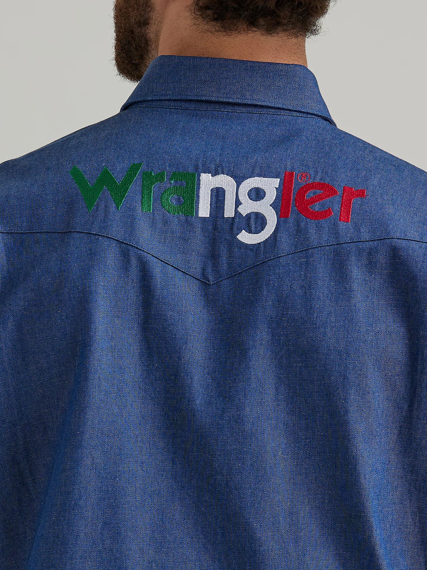 Wrangler Logo Mexico Long Sleeve Western Snap Shirt - The Trading Stables