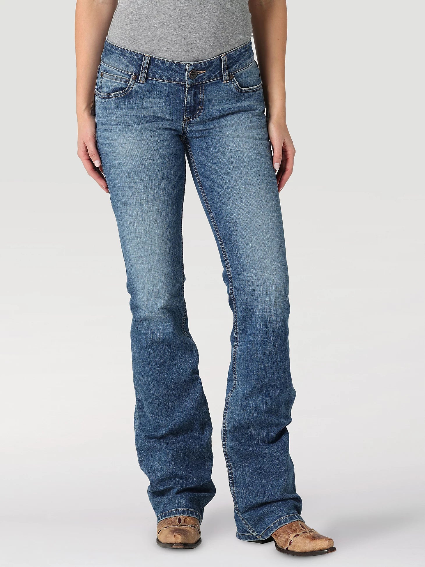 Wrangler low rise bootcut best sale jeans