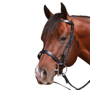 Mcalister Flat Cavesson Bridle Cob Brown - The Trading Stables