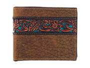 Roper Wallet - Bi-fold Tooled Leather - The Trading Stables