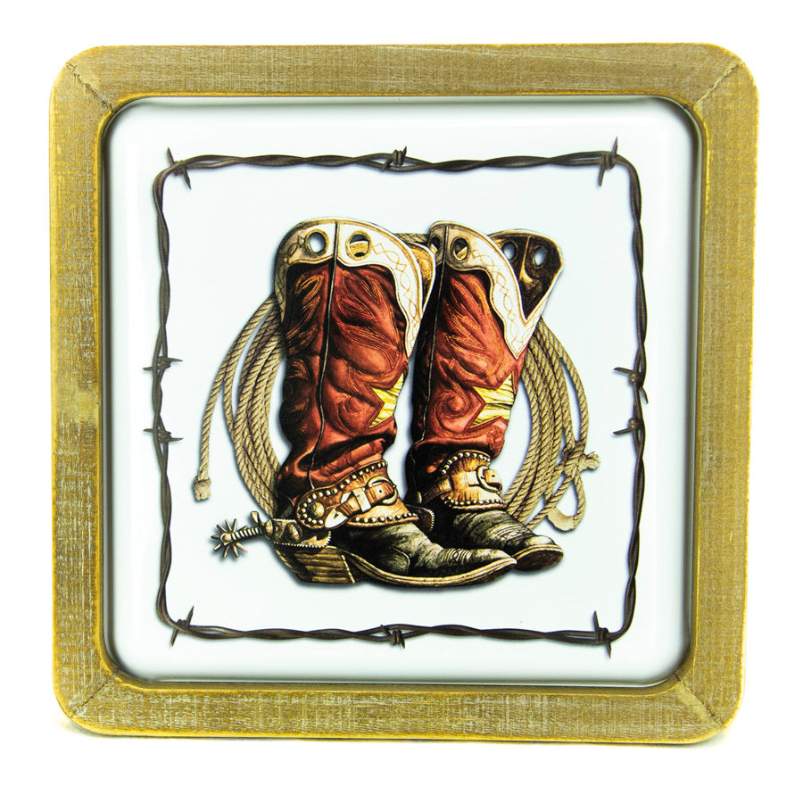 Cowboy Boots - Metal Wall Art - The Trading Stables