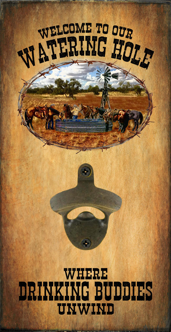Bottle Opener Watering Hole - The Trading Stables