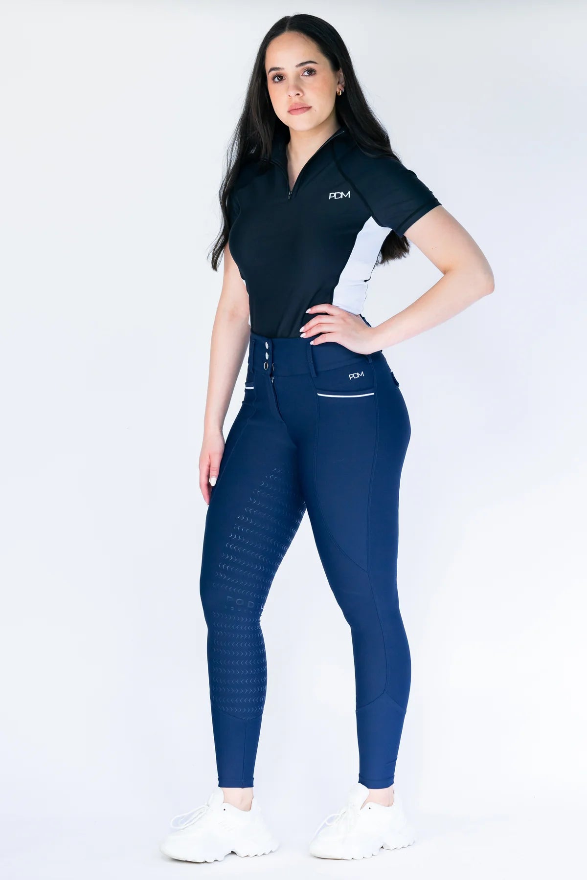 Pro Tech Hybrid Breeches - Navy Blue - The Trading Stables