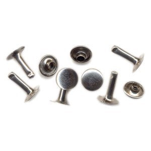 Two Piece Rivet Sets Nickel Plated - The Trading Stables