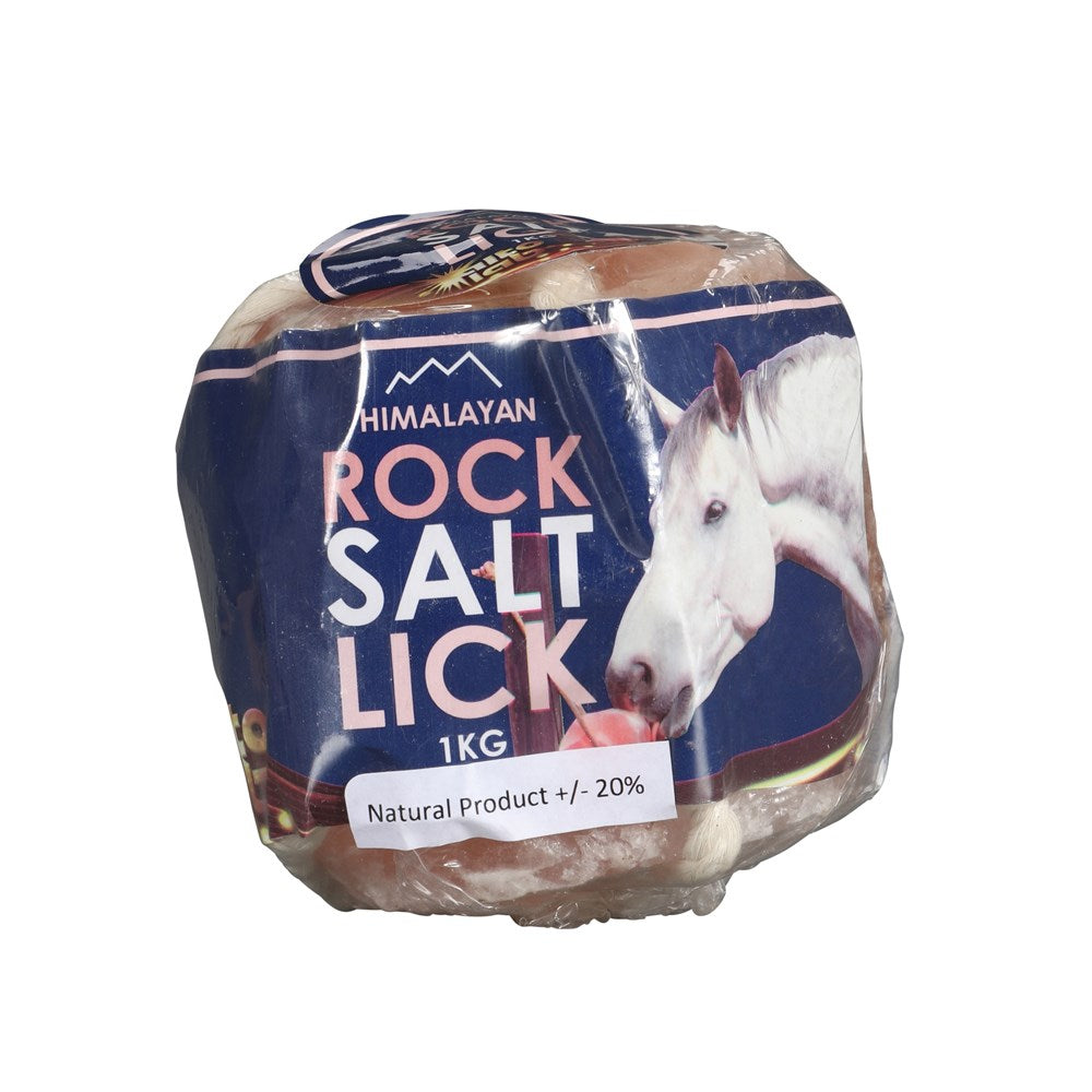 Himalayan Rock Salt Lick With Rope - The Trading Stables