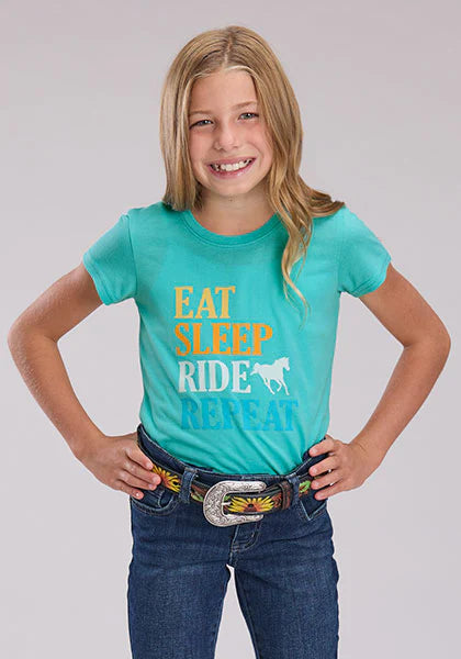 Roper Girls Five Star Collection SS Tee - The Trading Stables