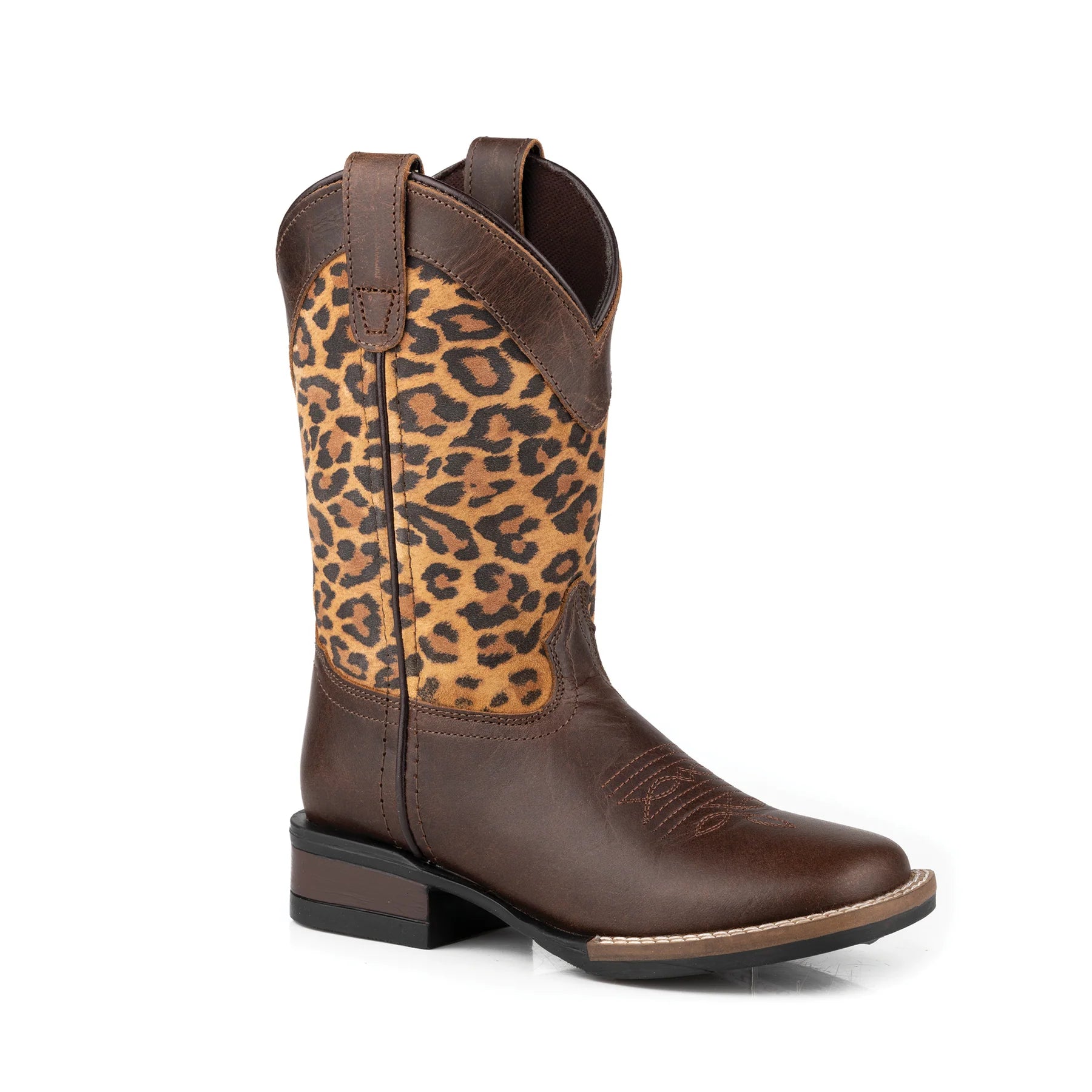 Roper Kids Monterey Leopard Boot - The Trading Stables