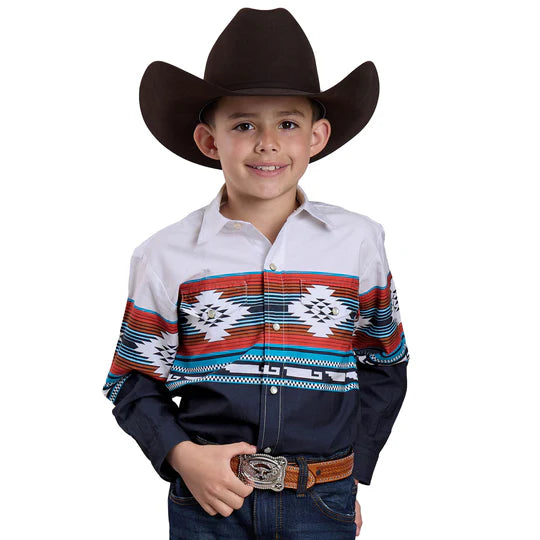 Roper Boys Vintage Collection Long Sleeve Shirt - The Trading Stables
