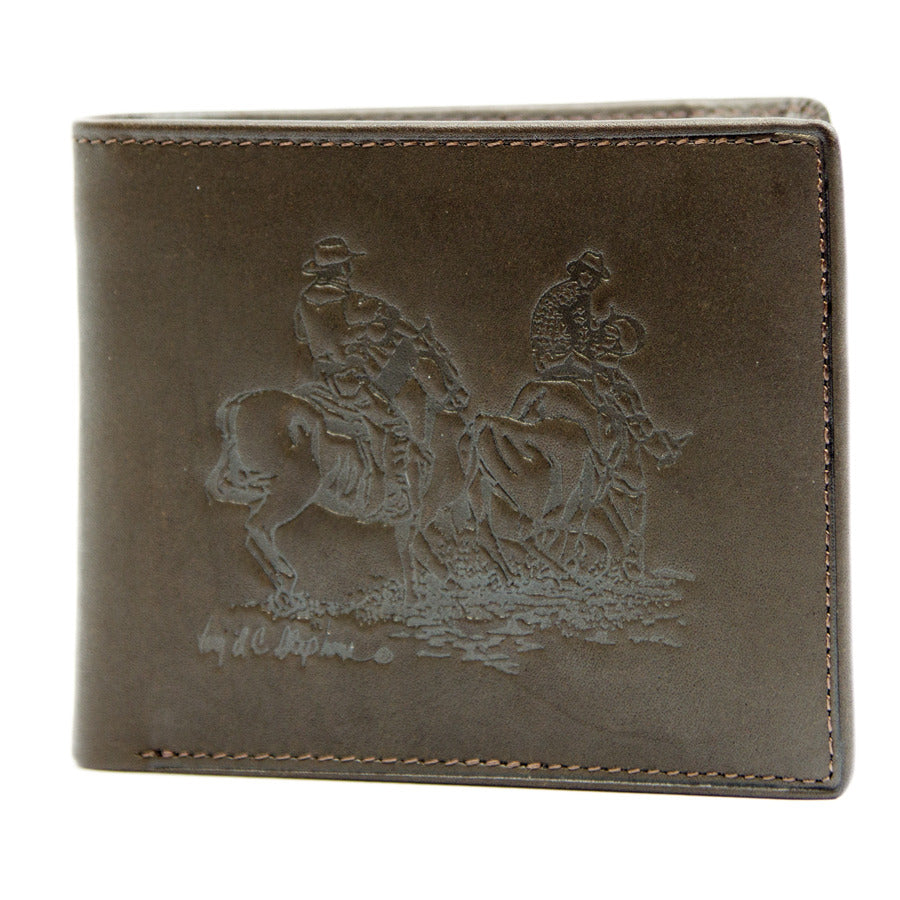 Team Roping - Bi-Fold Leather Wallet