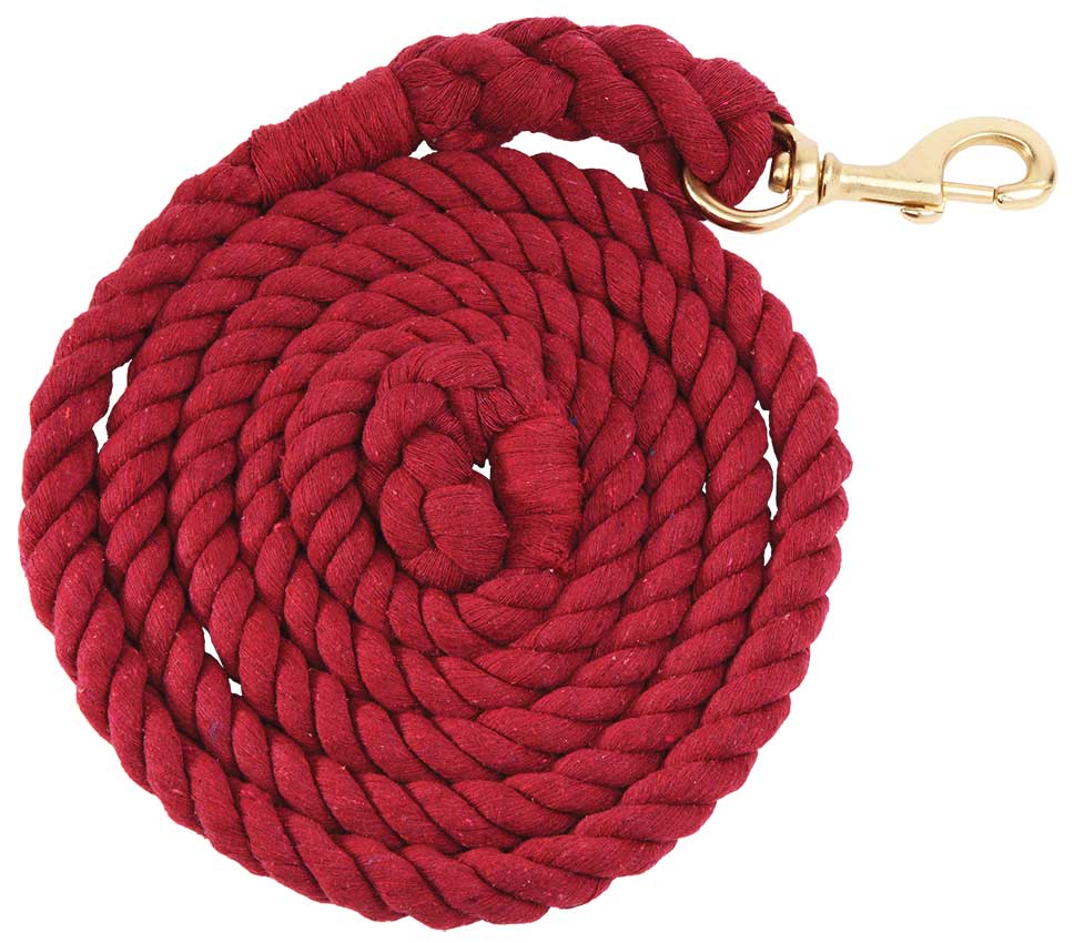 Cotton Rope Lead - Brass Snap - The Trading Stables