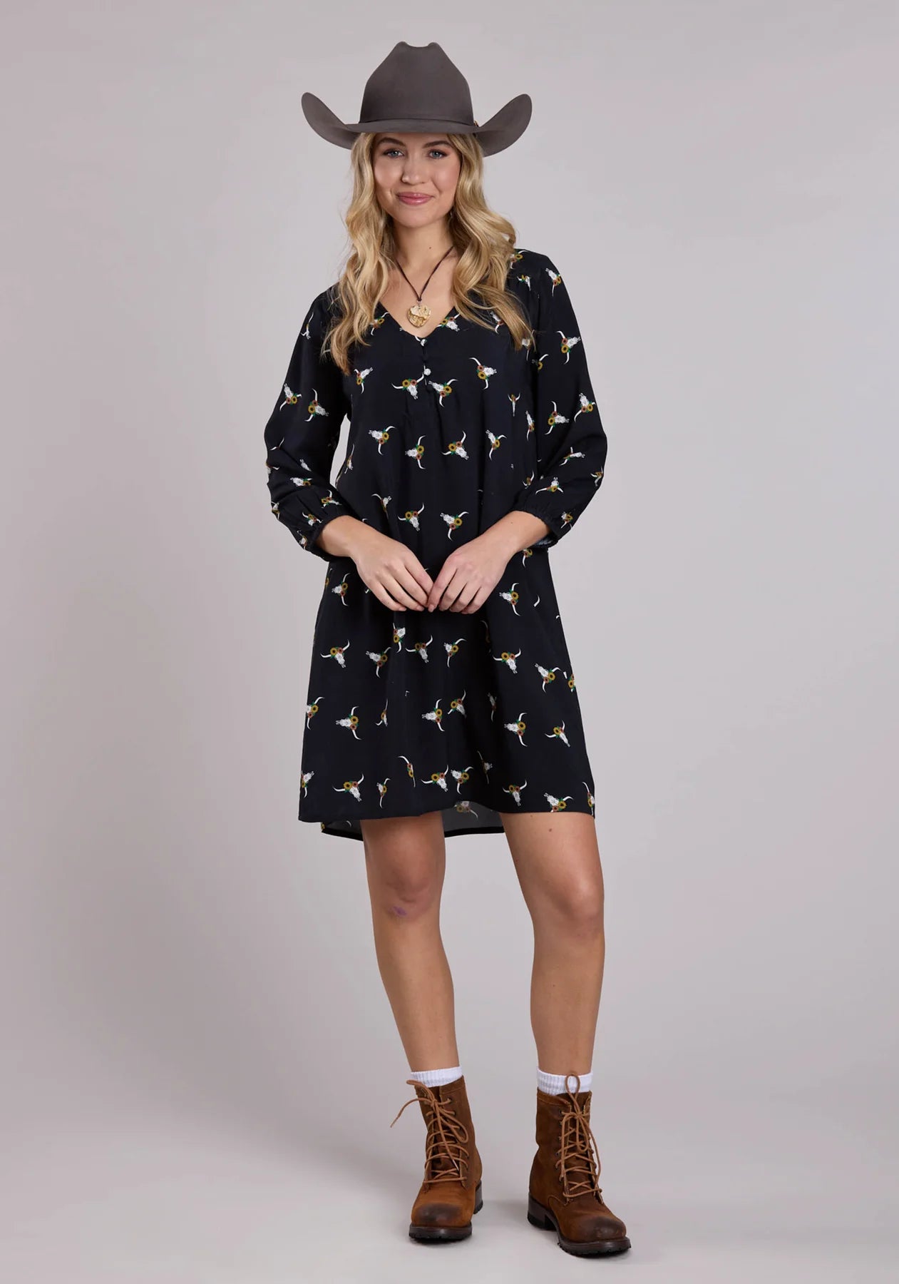 Roper Women's Five Star Collection L/S Dress Print - The Trading Stables
