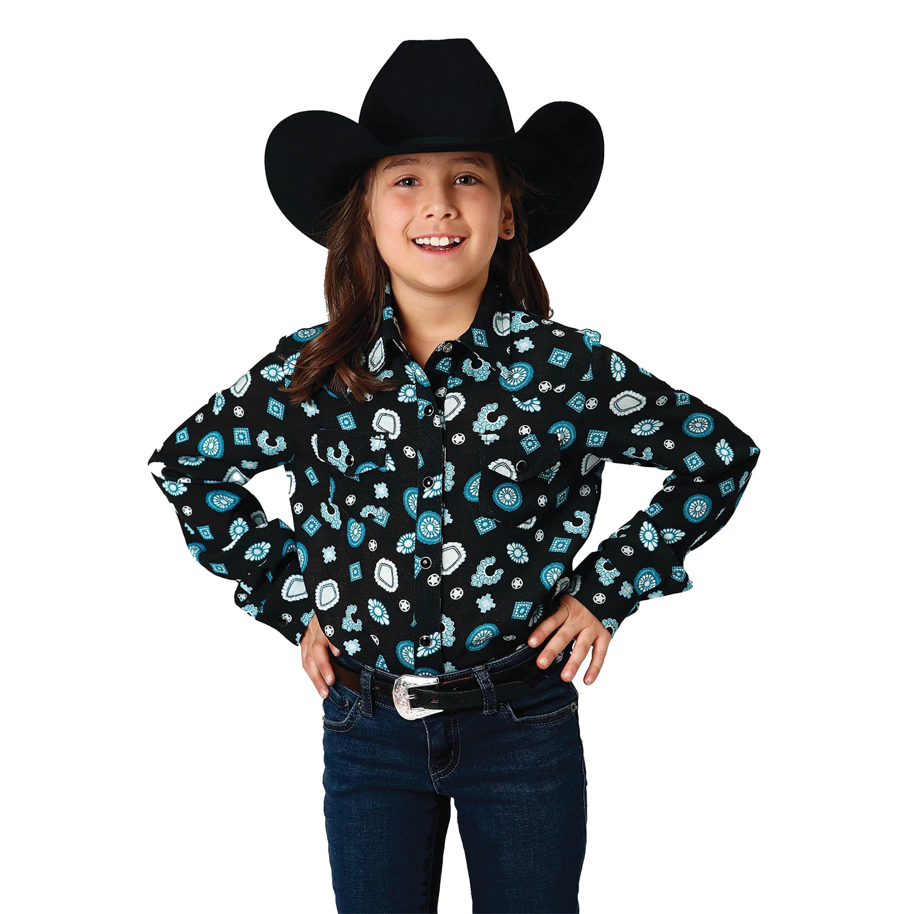 Roper Girls Five Star Collection Long Sleeve Shirt - The Trading Stables