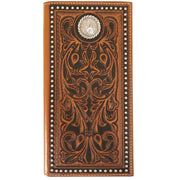 Roper Rodeo Wallet - Tooled Leather - The Trading Stables