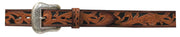 Roper Mens Belt 1.1/2" Tooled Leather - The Trading Stables