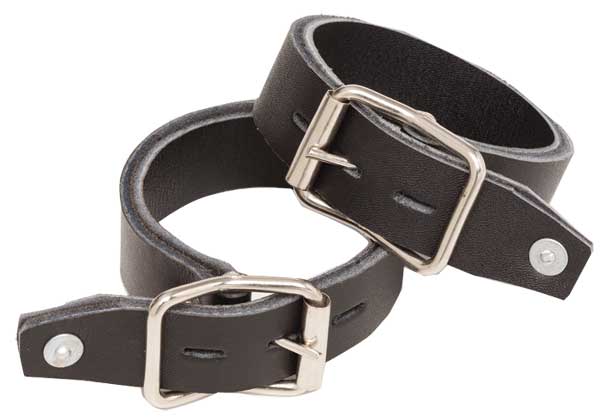 Hobble Straps - Chrome Leather - The Trading Stables