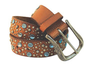 Roper Womens Nail Heads Belt With Soft Genuine Leather - The Trading Stables