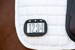 Cavalier Leather Saddle Pad 4 Digit Number Holder