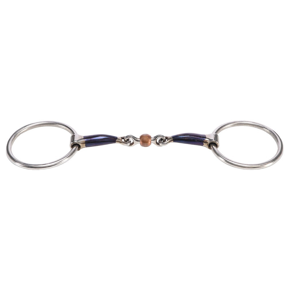 STC Blue Sweet Iron Loose Ring w/Link & Copper Roller Bit