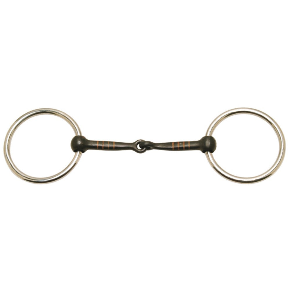 Sweet Mouth Loose Ring Snaffle Bit w/Copper Inlaid Mouth