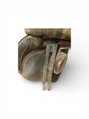 Bates Jump Brown 17.5 in Second Hand - Fully Mounted - The Trading Stables