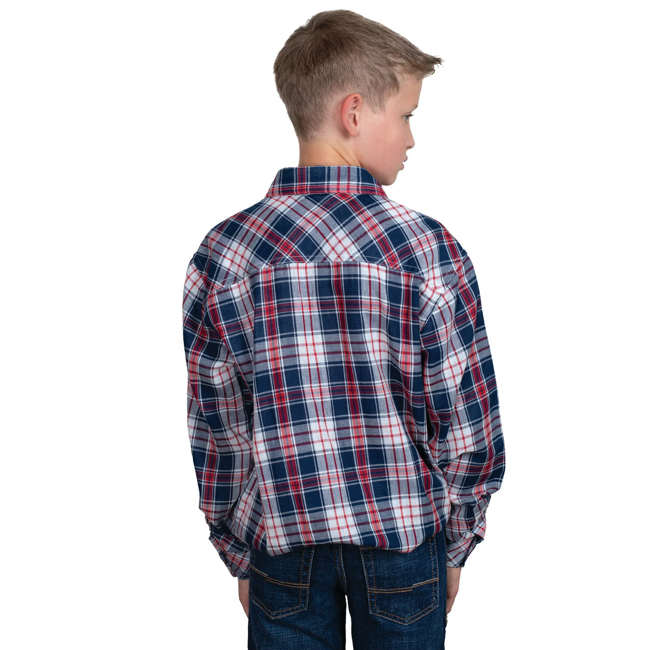 Just Country Brayden Half Button Print Workshirt