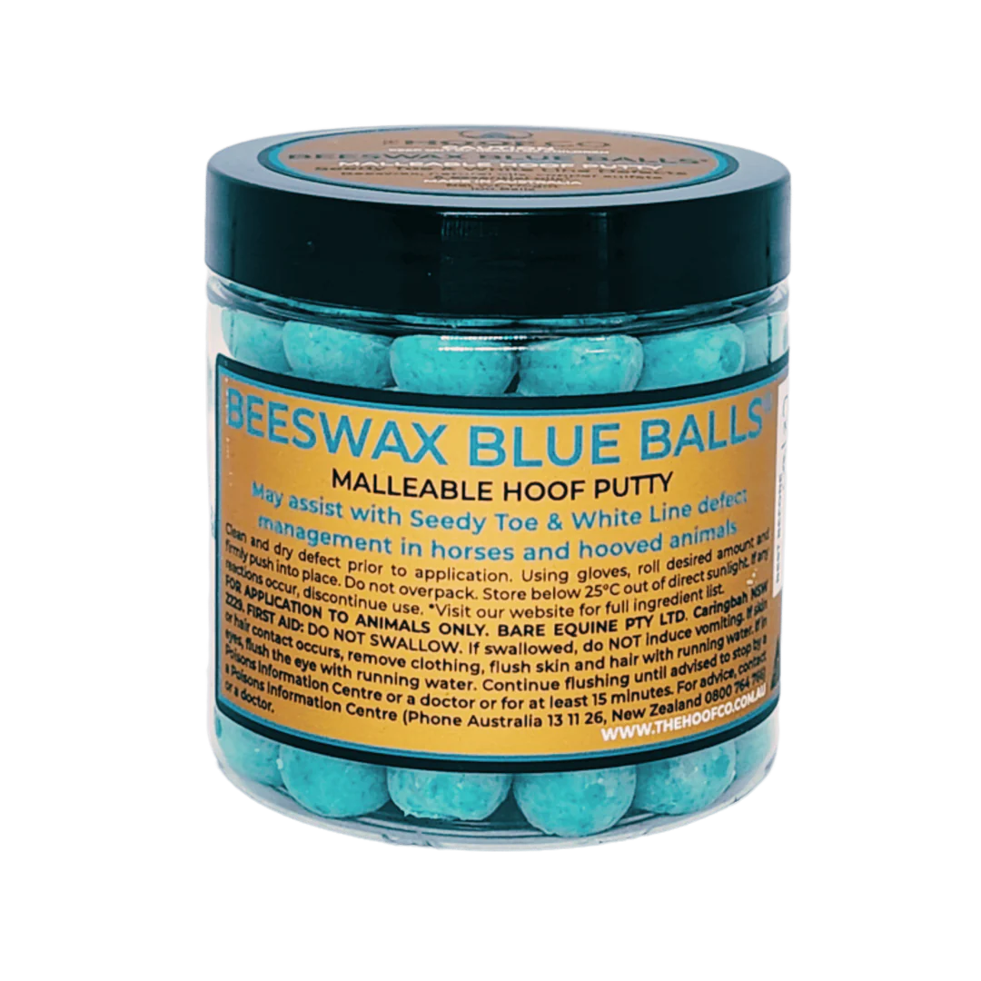 Beeswax Blue Balls for Seedy Toe / White Line Defects 100 Pack - The Trading Stables