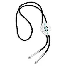 Montana Southwest Aztec-Silver Bolo  Tie - The Trading Stables