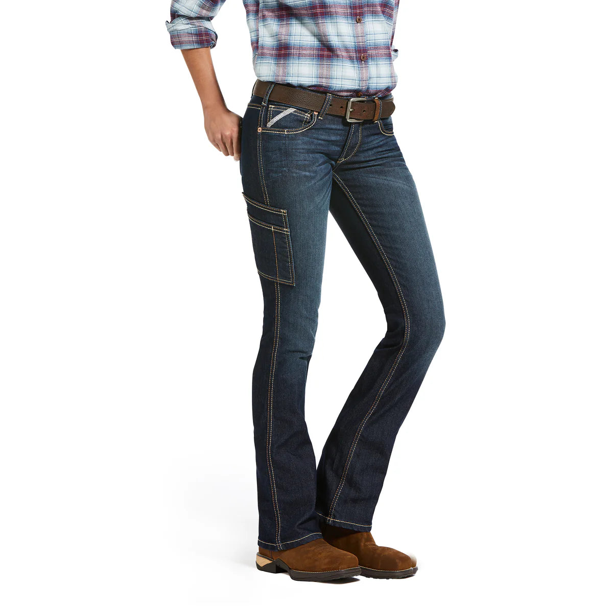Ariat Women's Rebar DuraStretch Rivitier Boot Cut Jeans