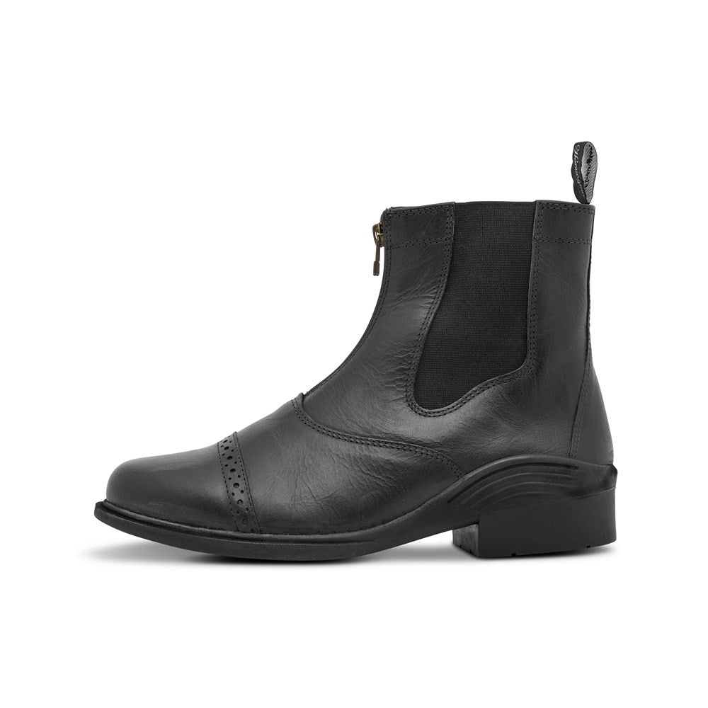 Huntington Ladies Leather Zipper Boots