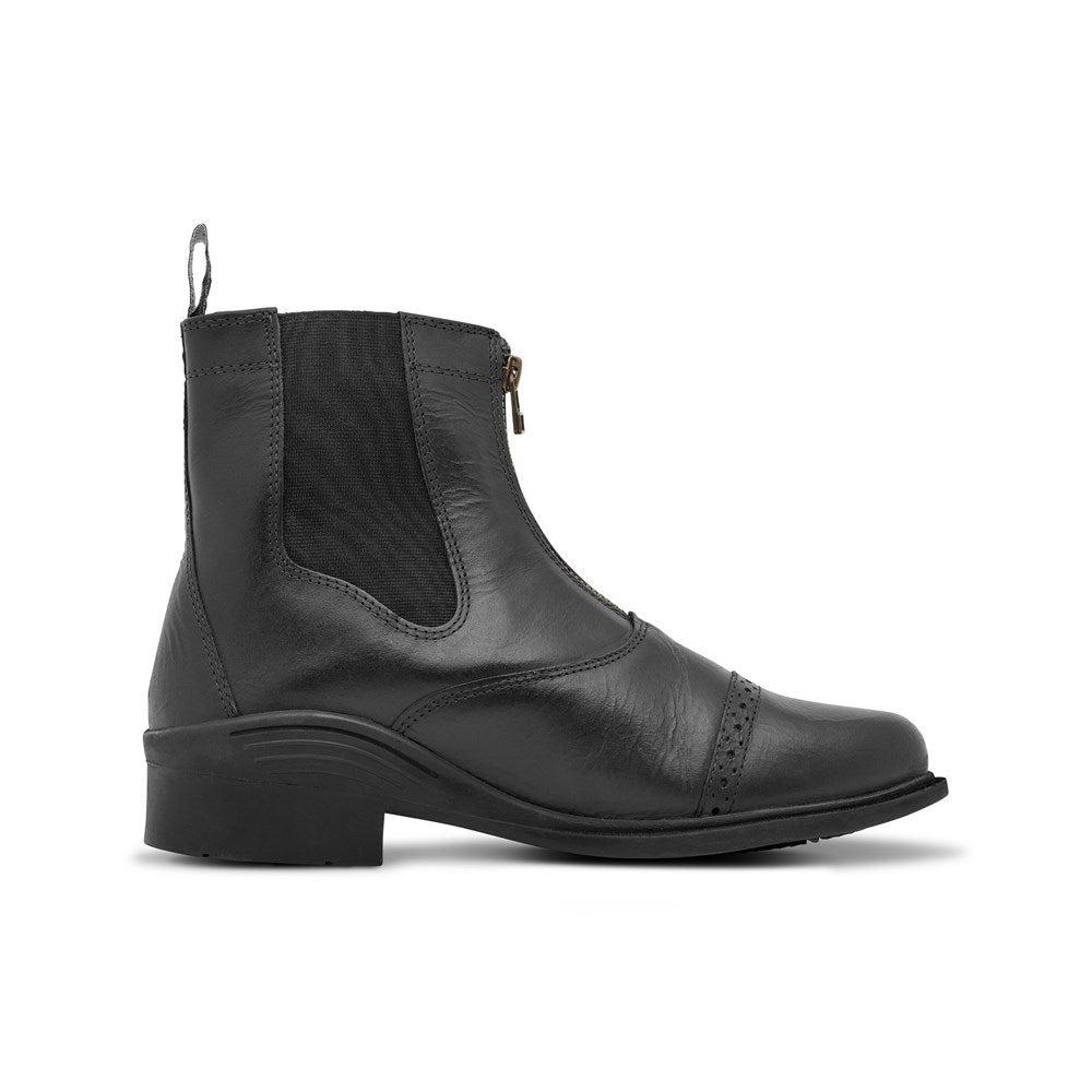 Huntington Ladies Leather Zipper Boots