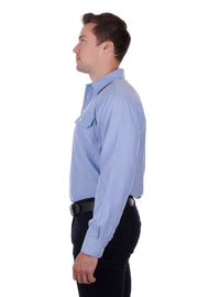 Men's Alon Half Placket Long Sleeve Shirt - The Trading Stables