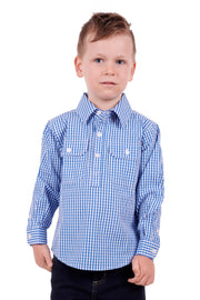 Kids Hard Slog Devin Half-Placket Shirt - The Trading Stables