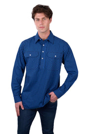 Hard Slog Men's Astell 1/2 button Shirt - The Trading Stables